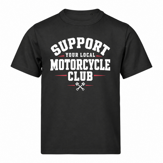 SYLMC 220g T-Shirt mit Brustprint - Black