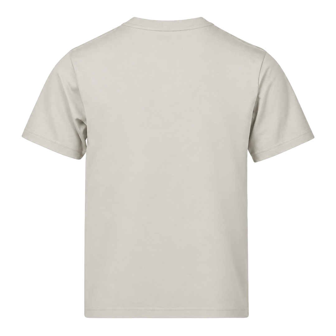 SYLMC 220g T-Shirt mit Brustprint - Cement - Rueckseite