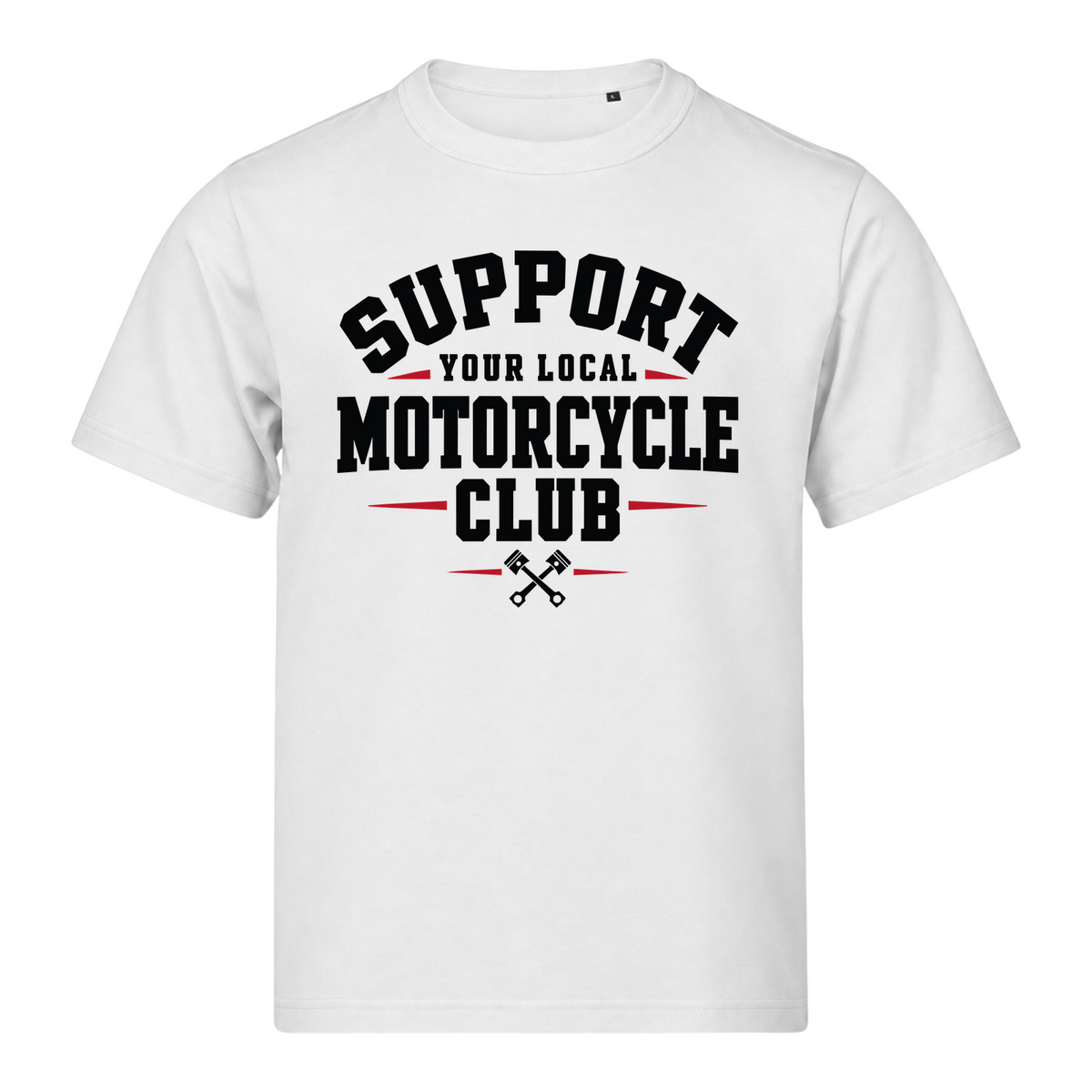 SYLMC 220g T-Shirt mit Brustprint - White