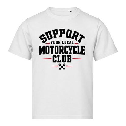 SYLMC 220g T-Shirt mit Brustprint - White