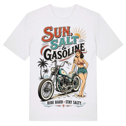 SUN SALT & GASONINE HERREN T-SHIRT - White