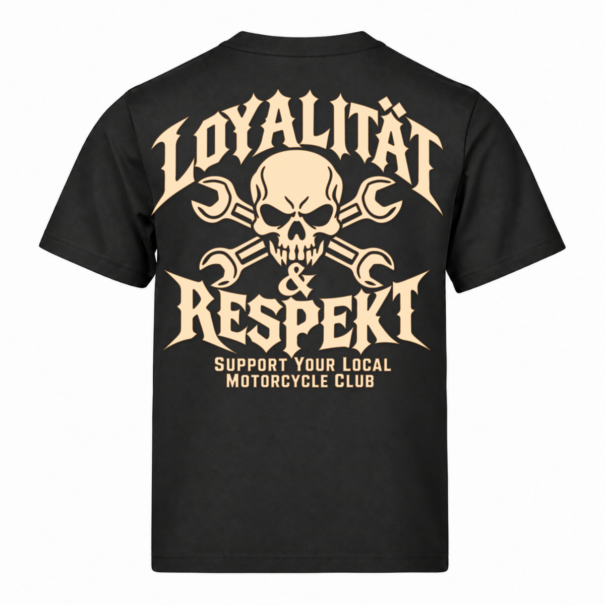 Loyalität & Respekt 220g TShirt - Black - Rueckseite