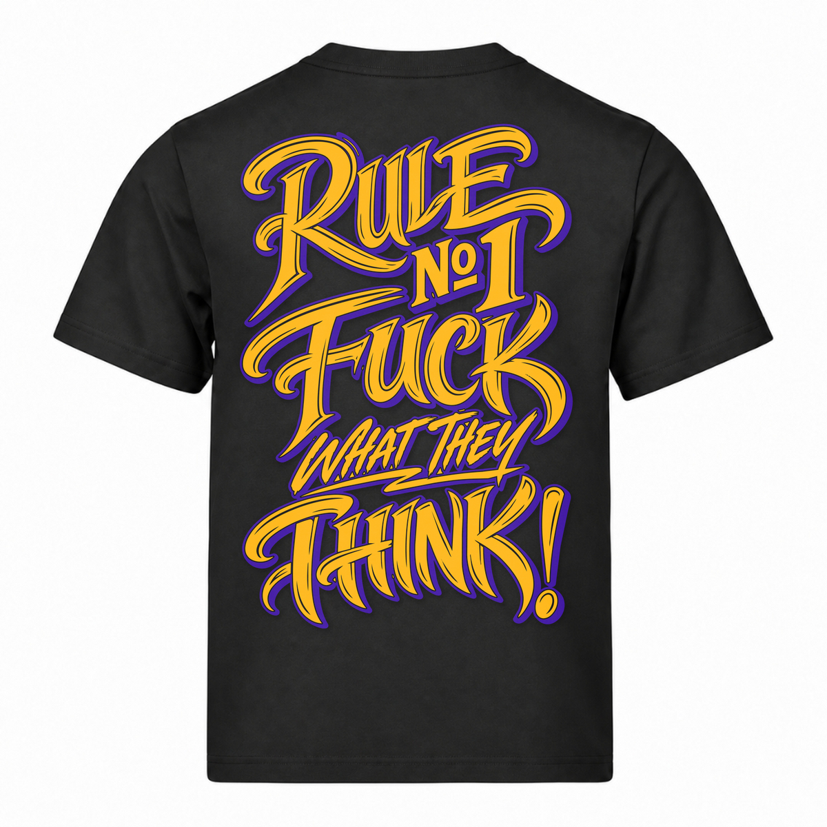 Rule NO1 FWTT 220g Loose Fit T-Shirt - Black - Rueckseite