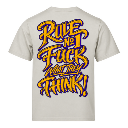 Rule NO1 FWTT 220g Loose Fit T-Shirt - Cement - Rueckseite