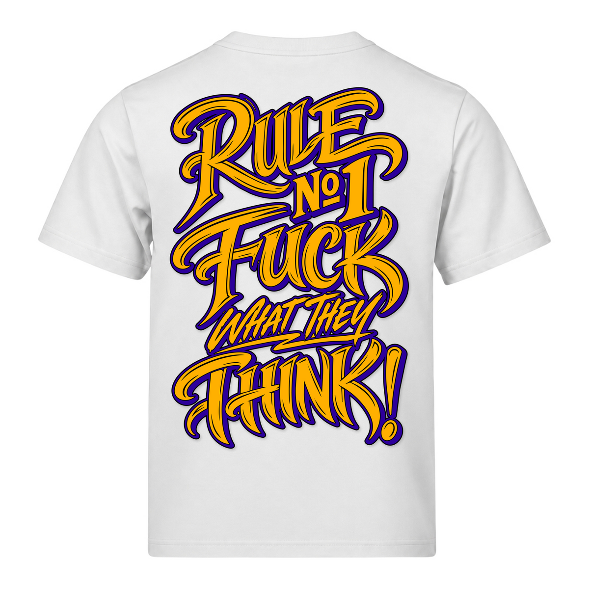 Rule NO1 FWTT 220g Loose Fit T-Shirt - White - Rueckseite