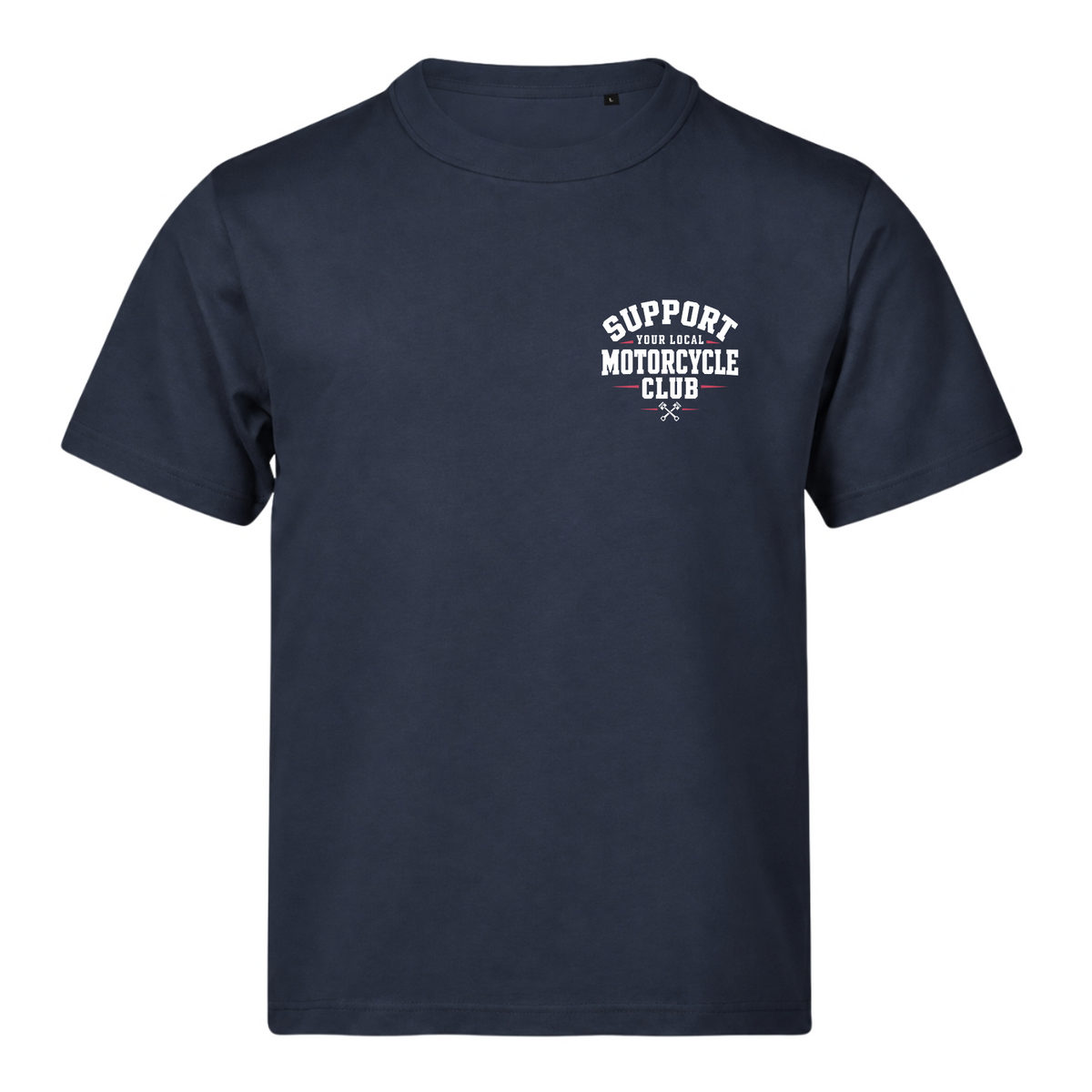 Support Your Local Motorcycle Club 220g Tshirt Loose Fit - Ink