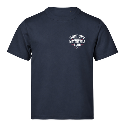 Support Your Local Motorcycle Club 220g Tshirt Loose Fit - Ink