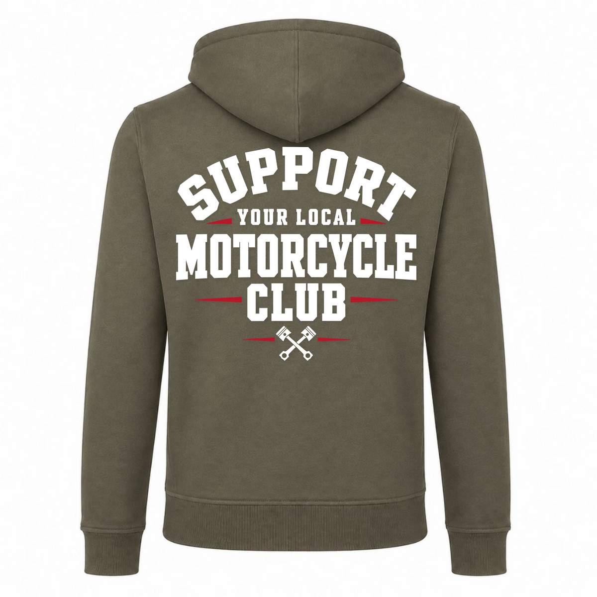SYLMC Heavy Zip Hoodie - Olive - Rueckseite