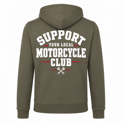 SYLMC Heavy Zip Hoodie - Olive - Rueckseite