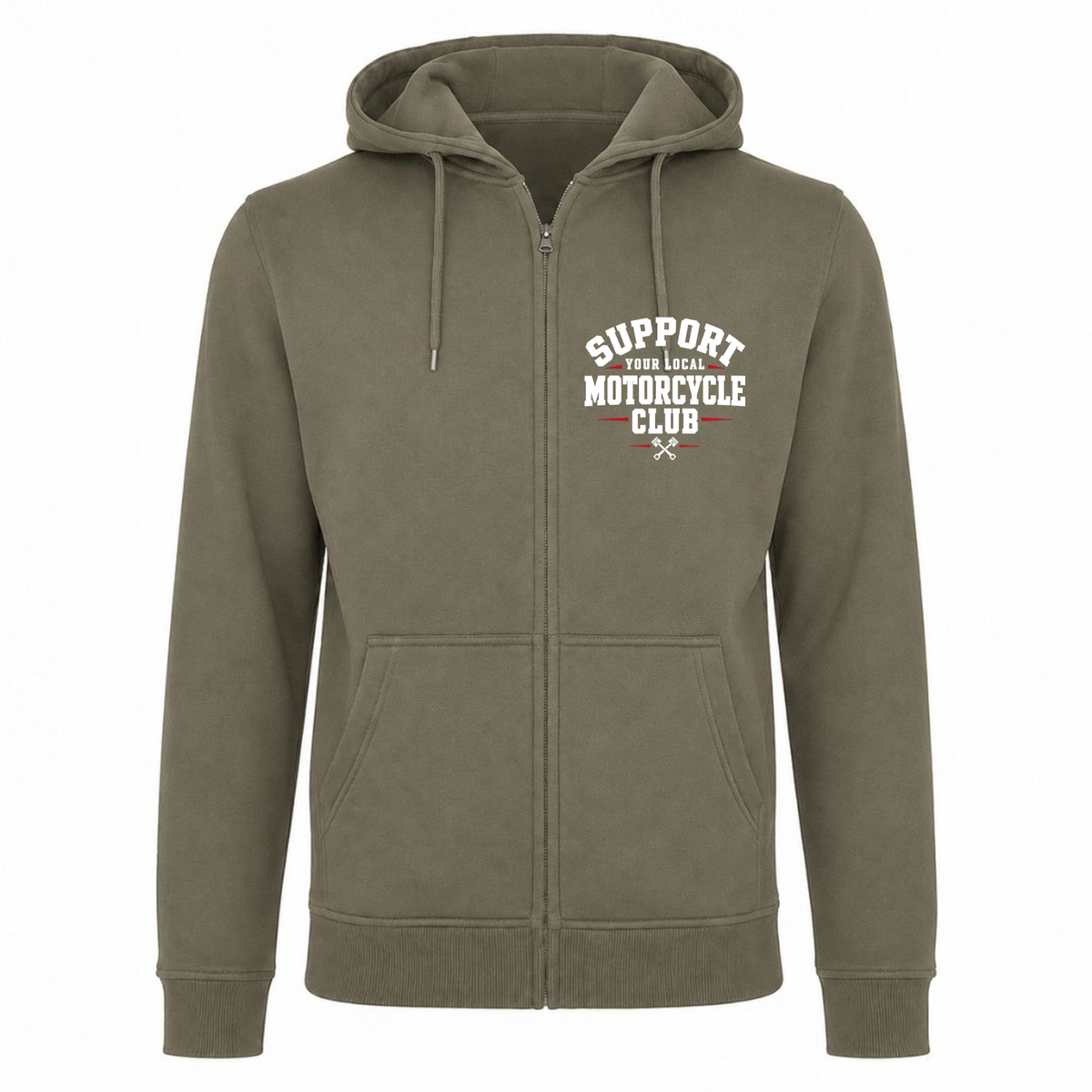 SYLMC Heavy Zip Hoodie - Olive