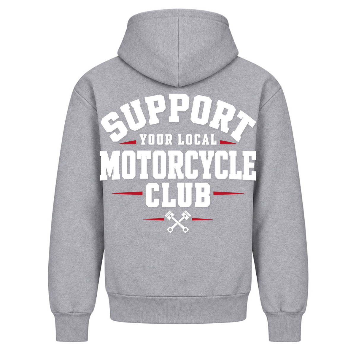 SYLMC Fetter 440g Hoodie - Heather Grey - Rueckseite