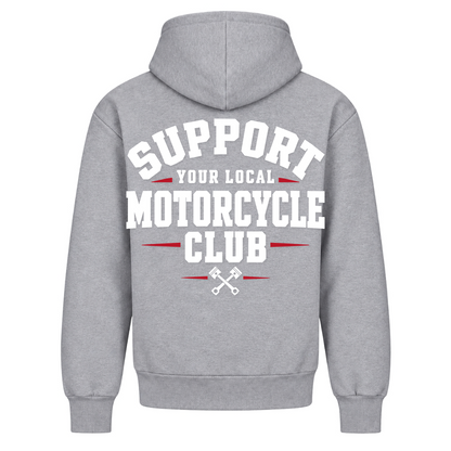 SYLMC Fetter 440g Hoodie - Heather Grey - Rueckseite