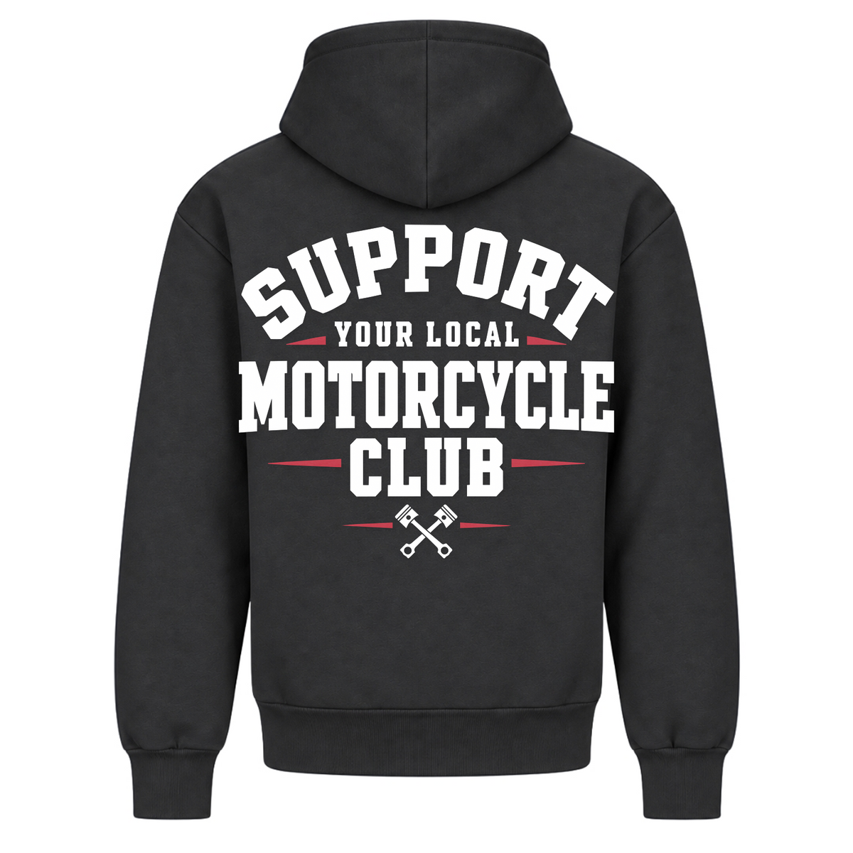 SYLMC Fetter 440g Hoodie - Solid Charcoal - Rueckseite