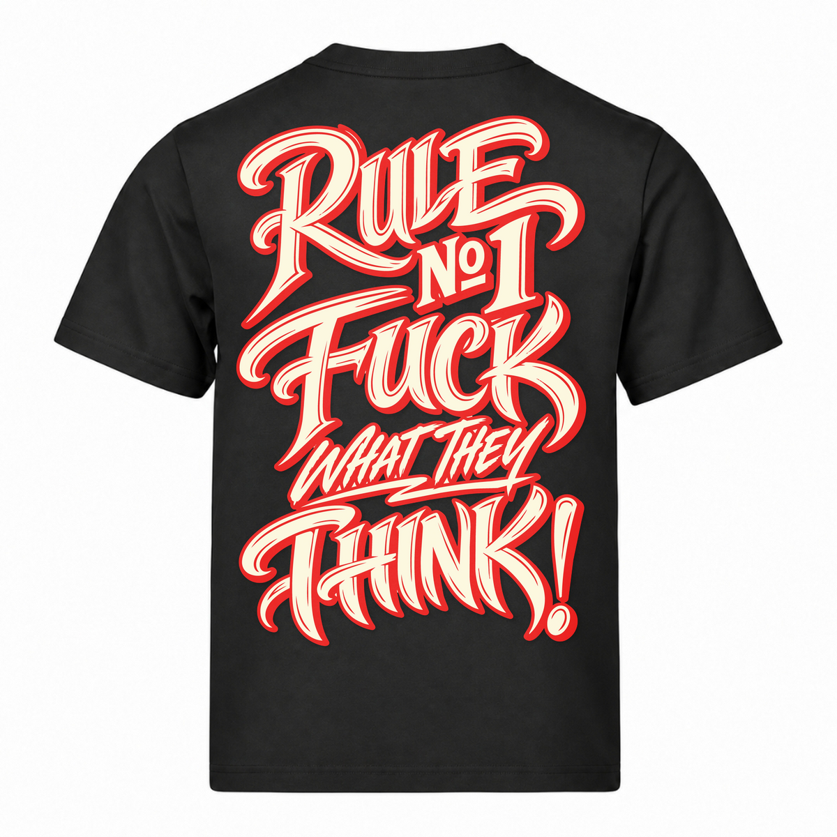 Rule NO1 220g T-Shirt - Black - Rueckseite