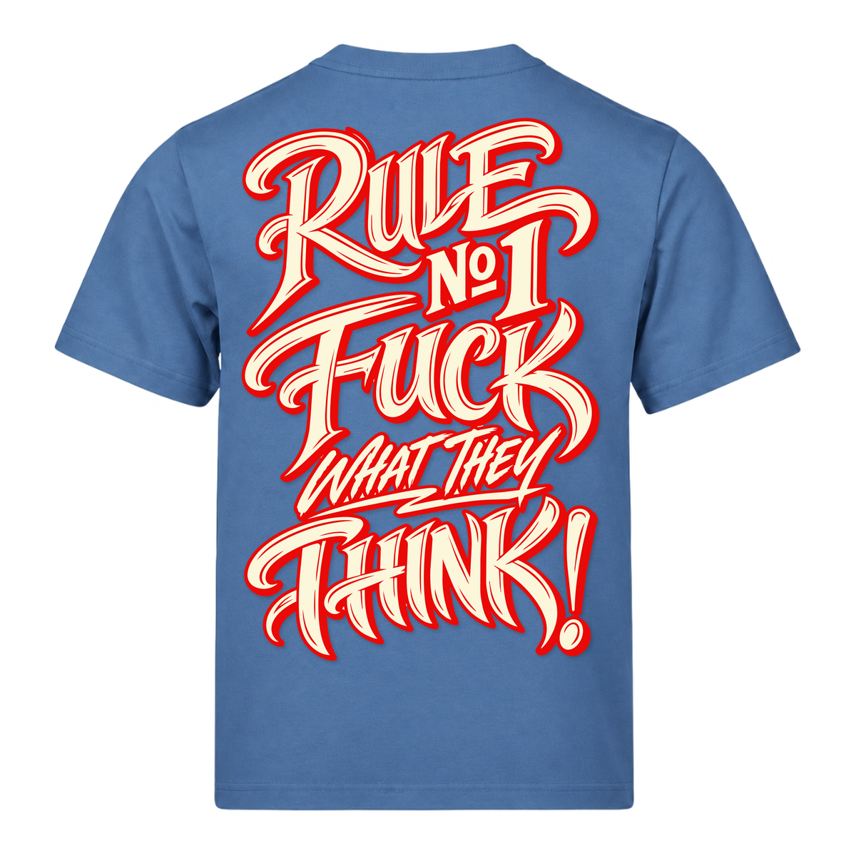 Rule NO1 220g T-Shirt - Ocean Blue - Rueckseite