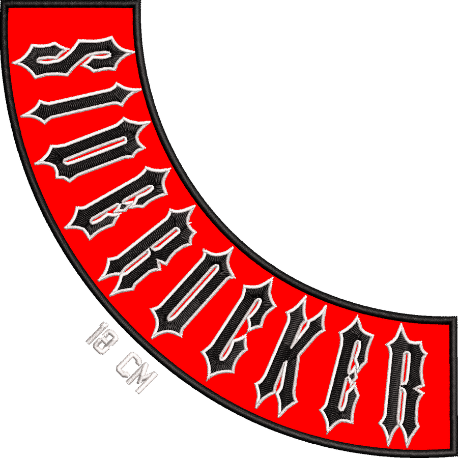 Siderocker Patch in 18 cm Breite für Motorradkutten