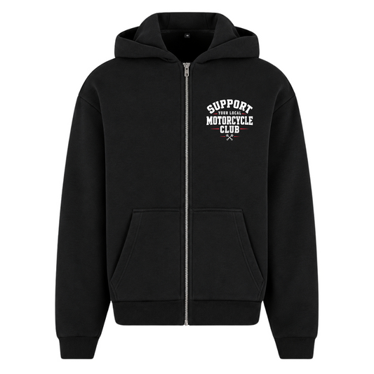 SYLMC Fluffy Oversize Zipper  - Black