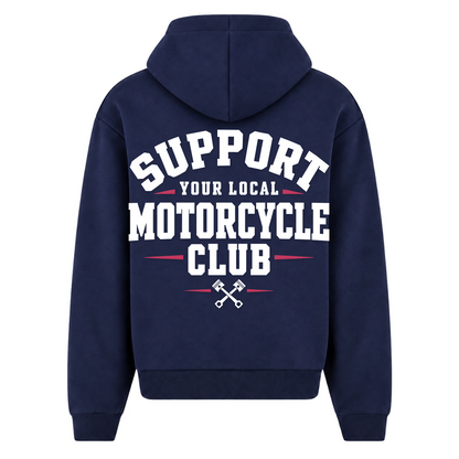 SYLMC Fluffy Oversize Zipper  - Navy - Rueckseite