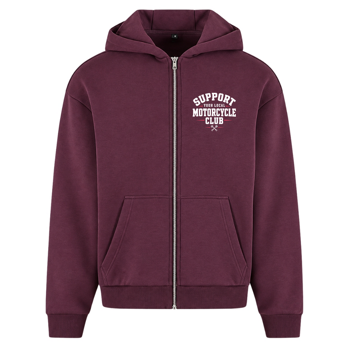 SYLMC Fluffy Oversize Zipper  - Plum Purple