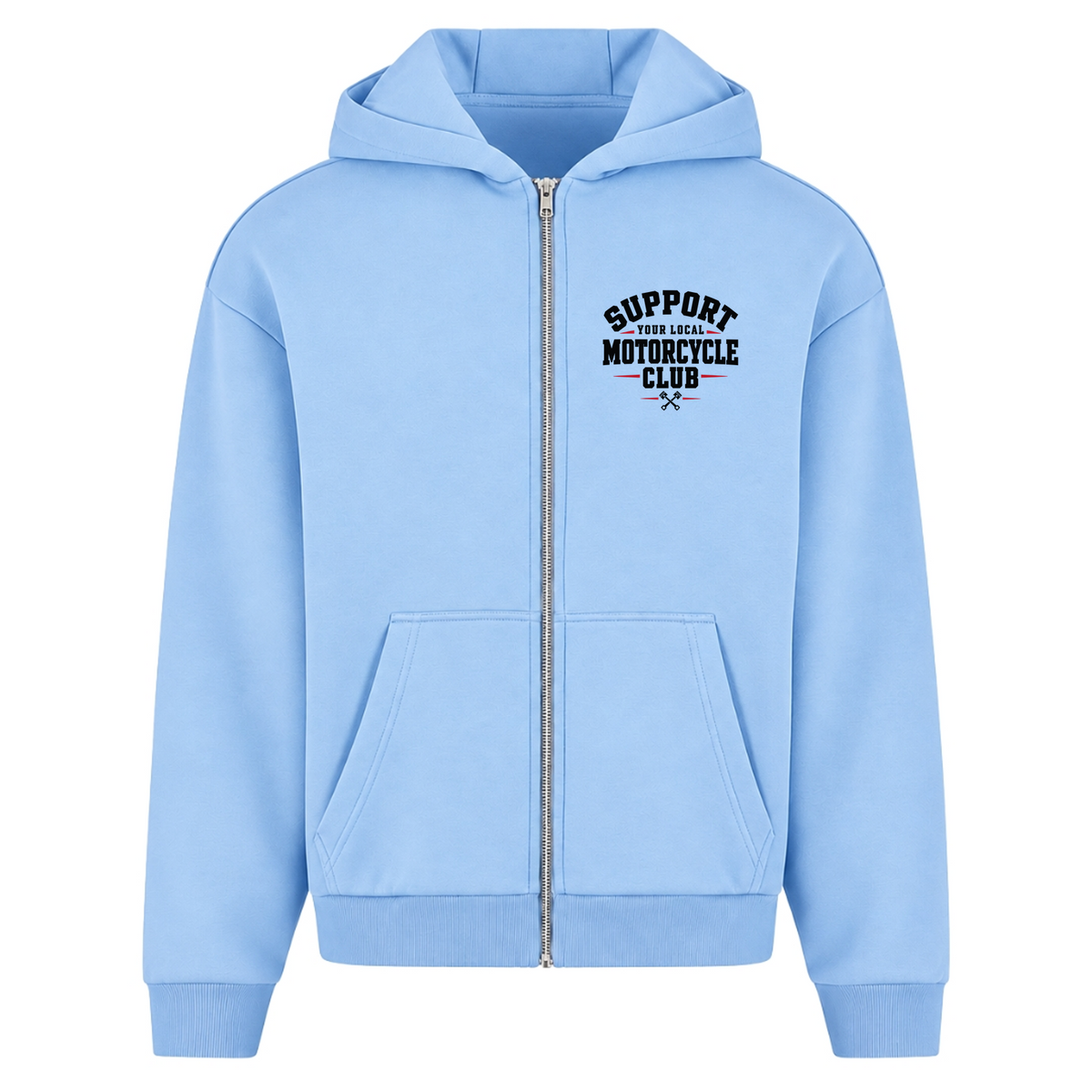SYLMC Fluffy Oversize Zipper  - Powder Blue
