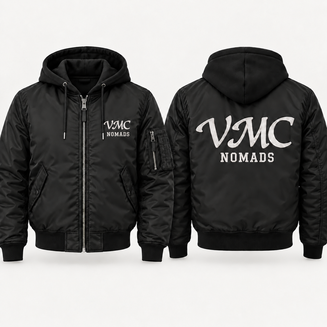 Valhöll MC Bomberjacke mit Kapuze Nomads